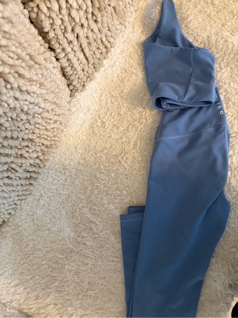 High-Rise Blue Women's Performance Leggings